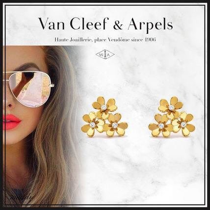 梵克雅寶vca新款 Van Cleef&Arpels三葉草三花耳釘耳環 zgb3124